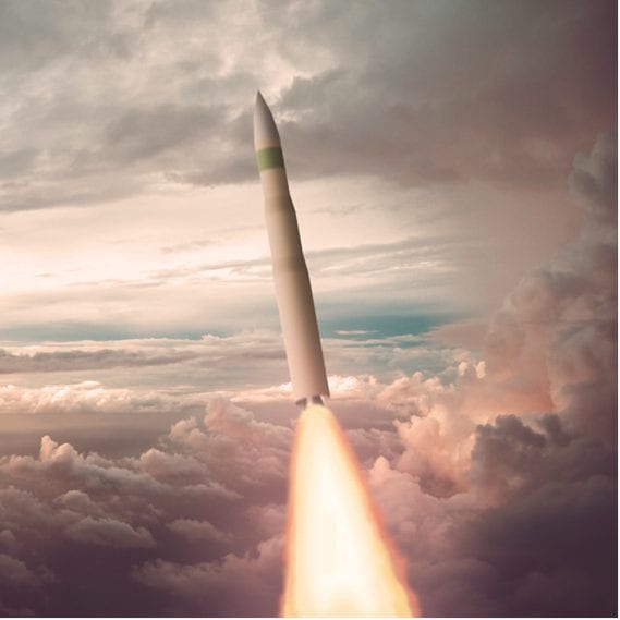 Illustration of a Sentinel ICBM
