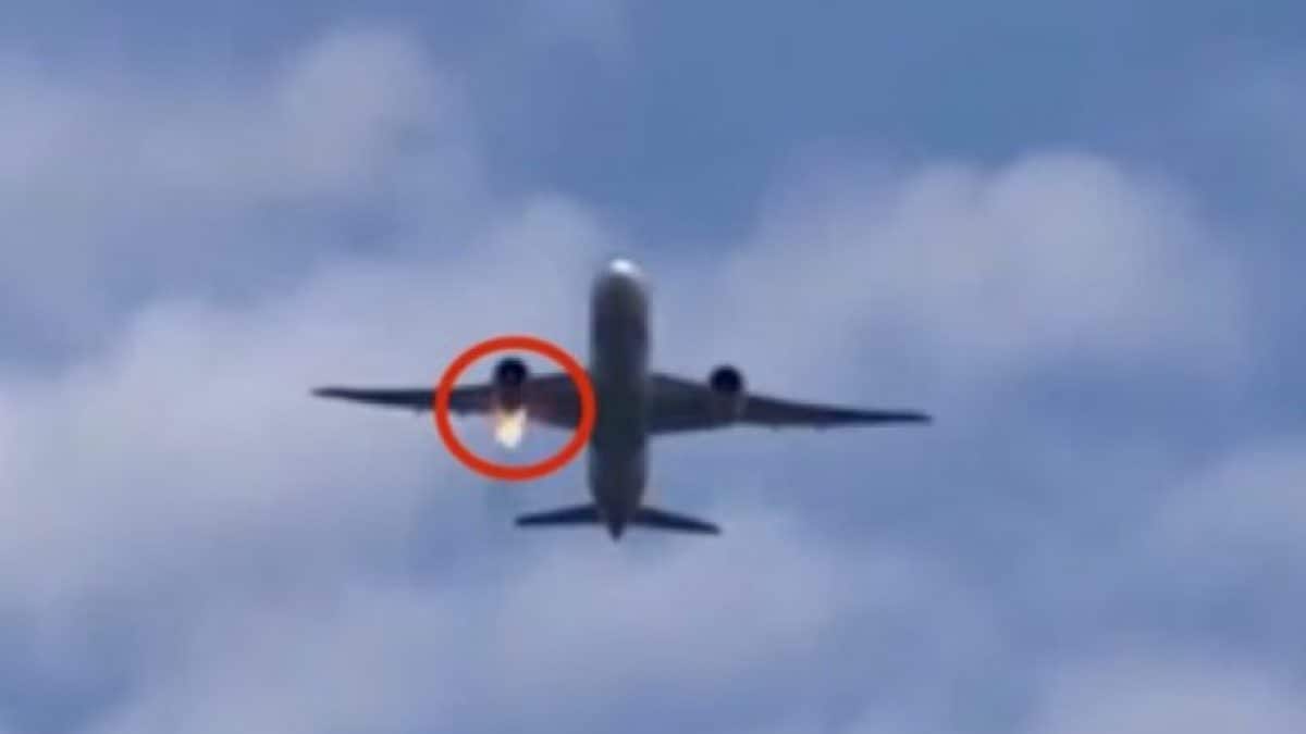 Flames from a plane in Fiumicino (Frame from the Welcome to Favelas video)